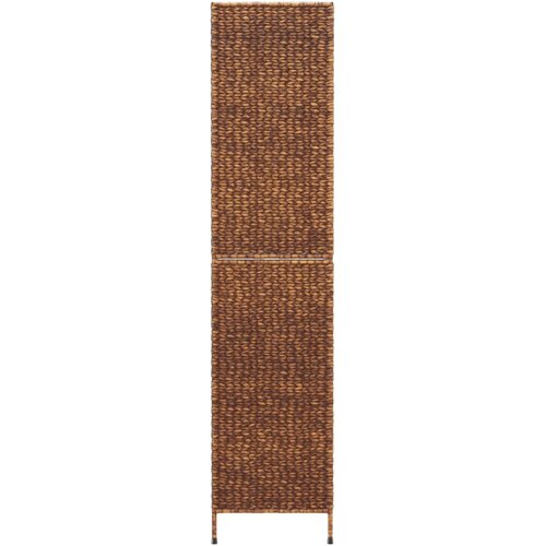  pregrada s 3 panela smeđa 122 x 180 cm od vodenog zumbula Slike