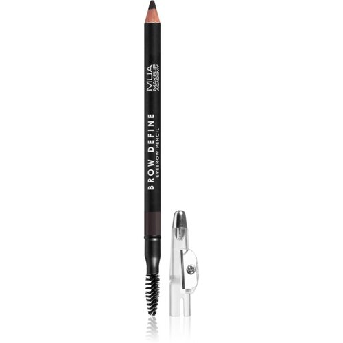 MUA Makeup Academy Brow Define dolgoobstojni svinčnik za obrvi s krtačko odtenek Dark Brown 1.2 g Cene