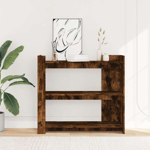  Konzolni stol boja hrasta 100x35x90 cm konstruirano drvo Slike
