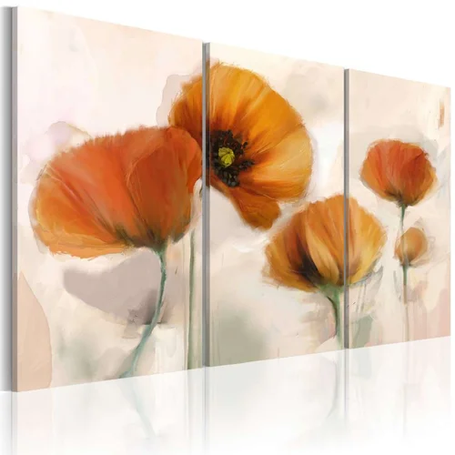  Slika - Artistic poppies - triptych 90x60