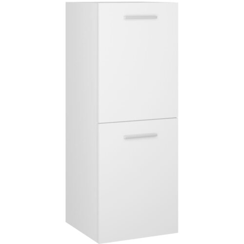 Maison Chic Kopalniška omarica - Kopalniški kabinet bela 30x30x80 cm inženirski les, (21794564) Cene
