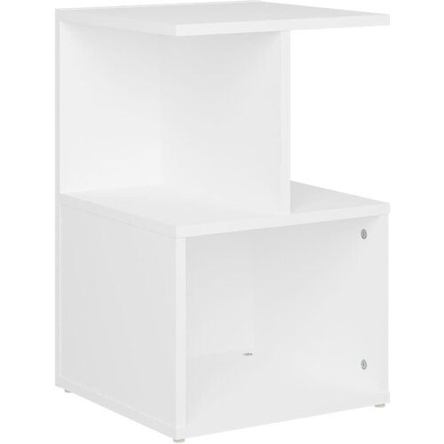 Maison Chic Nočna omarica - Nočna miza bela 35x35x55 cm iverna plo&amp;scaron;ča, (21688189) Slike
