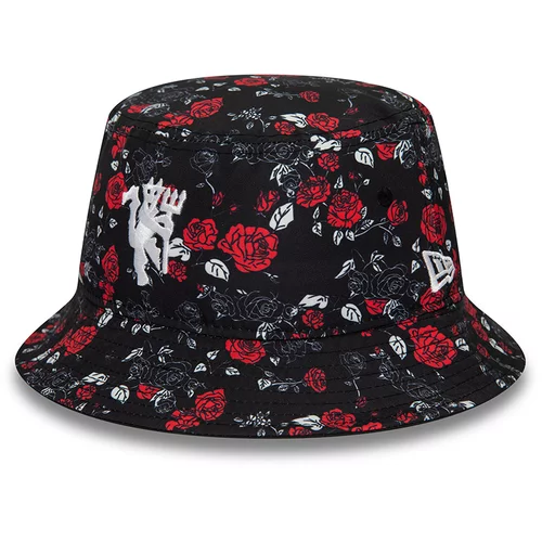New Era Manchester United Floral All Over Print Black Bucket klobuk