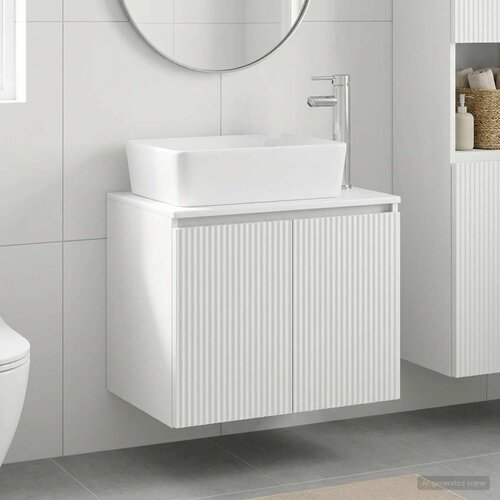  Set namje&amp;scaron;taja za kupaonicu Bijela Konstruirano drvo 62,5 x 44,5 x 50 cm Slike