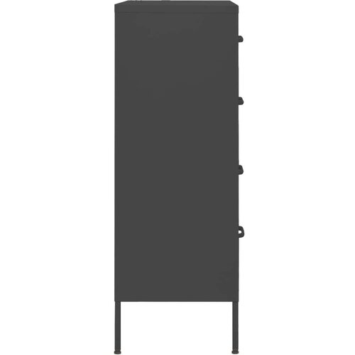 VidaXL Predalnik antracitna 80x35x101,5 cm jeklo Slike