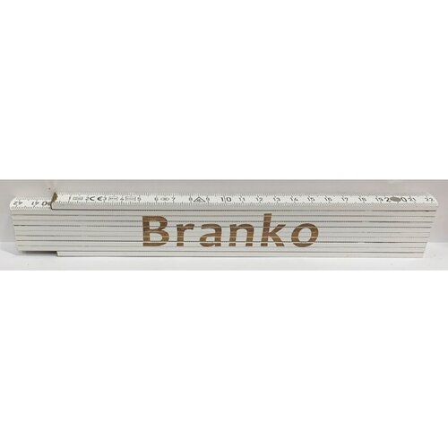 HEKA Zložljiv meter Heka (napis: Branko, bele barve, 2 m) Cene