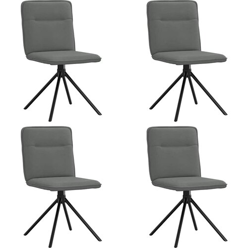 Maison Chic Jedilni stoli - Vzorci stoli 4 kosi temno sivo blago A983, (22032245) Slike