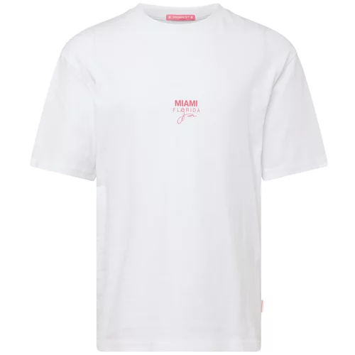 Jack & Jones Majica 'ARUBA' mornarsko plava / narančasta / ružičasta / bijela