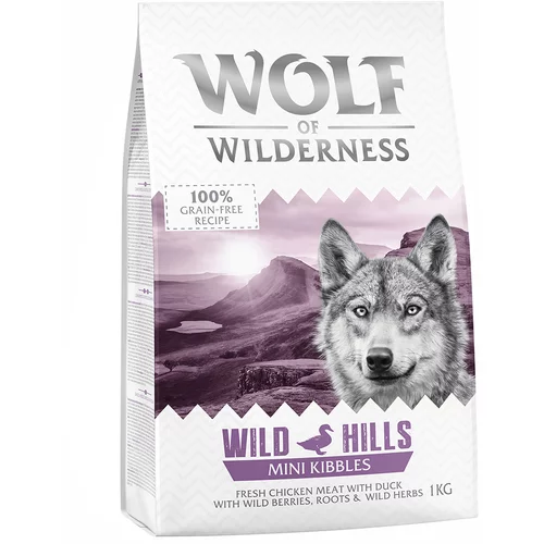 Wolf of Wilderness "Wild Hills" - pačetina - NOVO: 1 kg Adult MINI