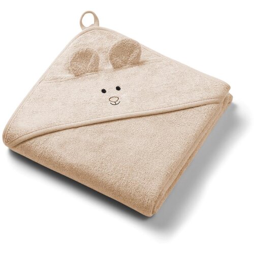 BabyOno Brisača bambus 100x100 cm, z u&amp;scaron;esi, temno bež Slike
