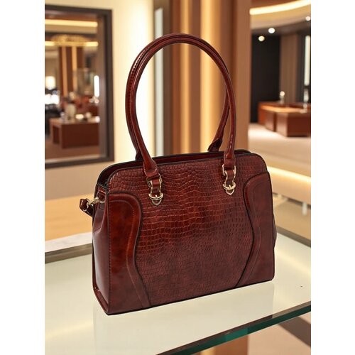 Resti Women&amp;#039;s Eco-Leather Shopper Bag with Embossing Iron Lace Slike