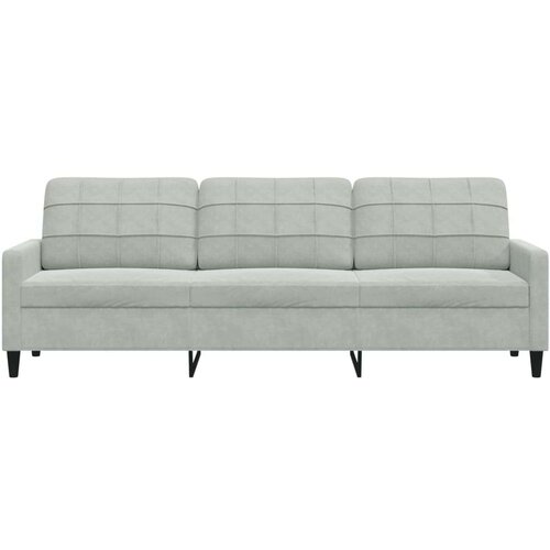 vidaXL Trosed svetlo siv 210 cm žamet Cene
