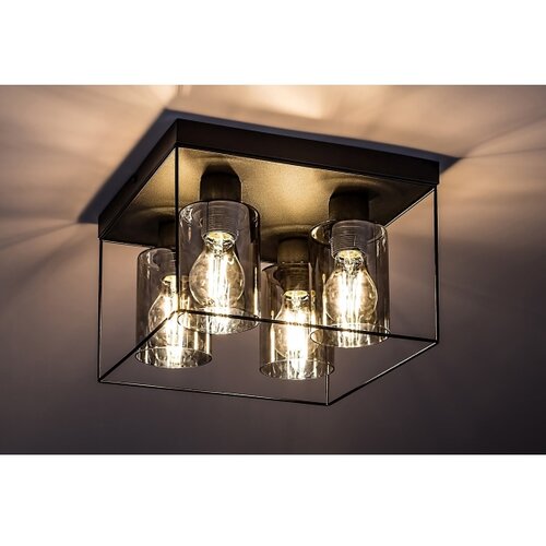 Rabalux plafonjera chadwick E27 4x max 25W crna (71034) Cene