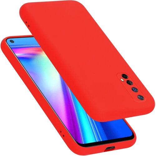  ohišje, združljiv z realme v tekoči rdeči barvi - zaščitni pokrov iz fleksibilnega silikona tpu, (20590517) Cene