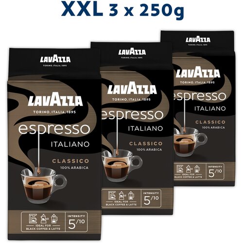 Lavazza Mljevena kava Espresso Italiano 100% Arabica XXL Pakiranje 3x250G Cijene