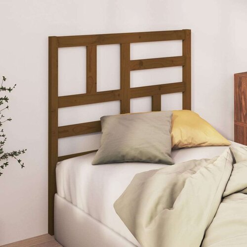  Uzglavlje za krevet boja meda 106 x 4 x 104 cm masivna borovina Cijene