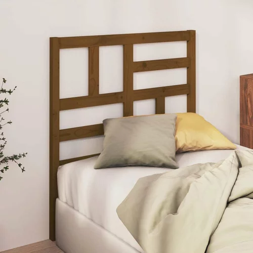  Uzglavlje za krevet boja meda 106 x 4 x 104 cm masivna borovina
