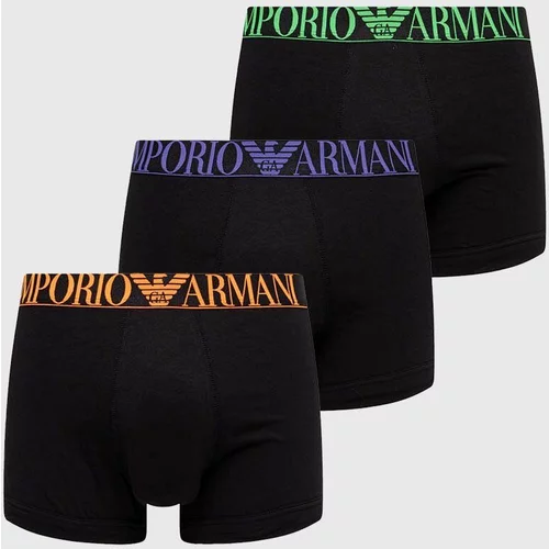 Emporio Armani Underwear Bokserice 3-pack za muškarce, boja: crna