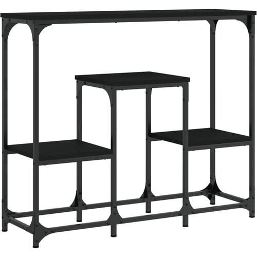 Maison Chic konzolna miza - miza ob steni črna 89,5x28x76 cm inženirski les, (21785793) Slike