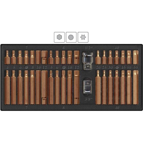 Yato Šesterokotni nastavki, XZN Spline, Torx, komplet 40 delov, za raglje 3/8 "in 1/2", (20687516) Cene