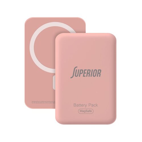  Power bank magsafe superior 15w 10000 mah roze ( BAT2682 ) Slike