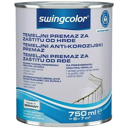 SWINGCOLOR Temeljni premaz za zaštitu od hrđanja (750 ml, Sive boje) Cijene