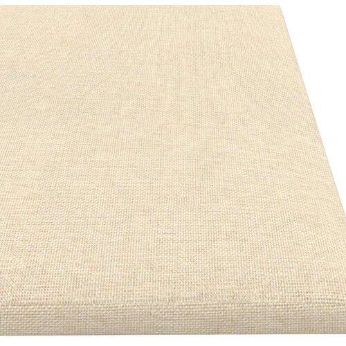  Zidna uzglavlja 12 pcs Krema 60 x 15 cm tkanina Slike