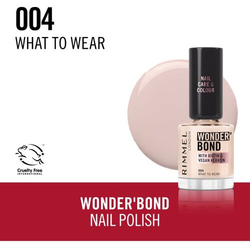 Rimmel London Wonder&amp;#039;Bond lak za nohte odtenek 12 ml Slike