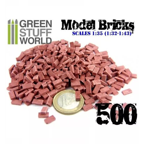 Green Stuff World model bricks - dark red x500 Slike