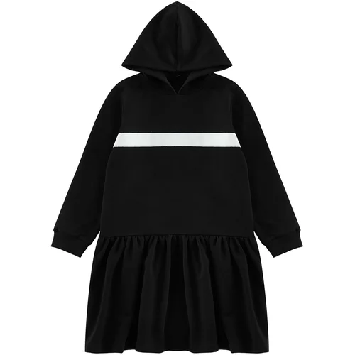 Trendyol Black Midi Color Block Knit Dress