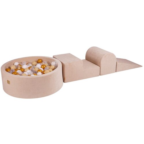 MeowBaby Igralište od krem baršunaste pjene 225x90x30 cm Montessori - Cijene