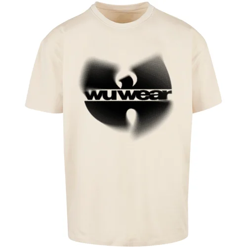 Wu-Wear Men's T-shirt Faded Logo Sand