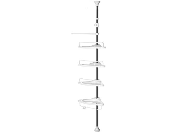 Songmics Kutno stojalo s policama za kupaonice bijele srebrne boje 95-300 cm, BCB02SW Cijene