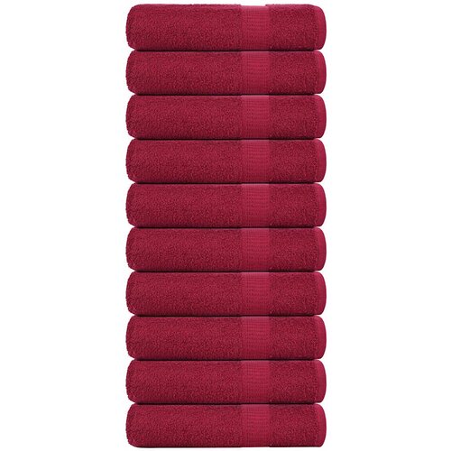 vidaXL Brisače za tuširanje 10 kos bordo 70x140cm 360 g/m² 100% bombaž Cene