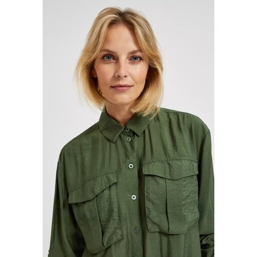 Moodo Green khaki women's shirt Cene