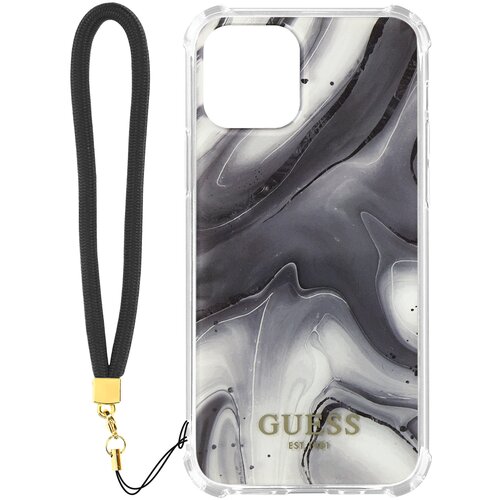 Guess Ovitek za Apple iPhone 12 Pro Max z marmornim vzorcem - siv, (20524570) Slike