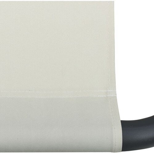  Vrtni ležaj krem 200 x 90 cm čelični Slike