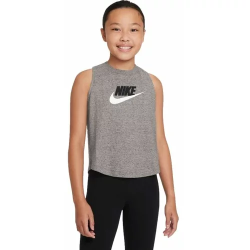 Nike NSW TANK JERSEY Majica bez rukava za djevojčice, siva, veličina