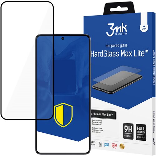 3mk HARDGLASS MAX LITE BLACK KALJENO STEKLO ZA POCO F6 ZA&amp;Scaron;ČITNO, (21977272) Slike