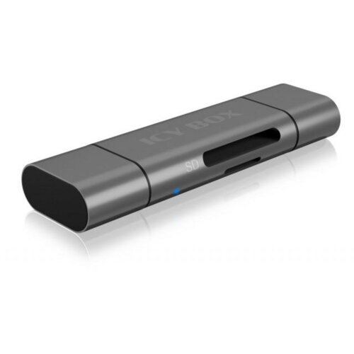 Icybox čitač memorijskih kartica IB-CR201-C3, USB-C, USB-A, Micro-B na SD, microSD Cijene
