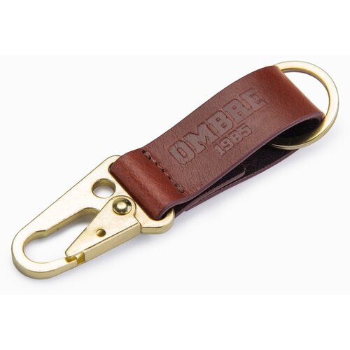 Ombre men's key ring with snap hook - black Cene