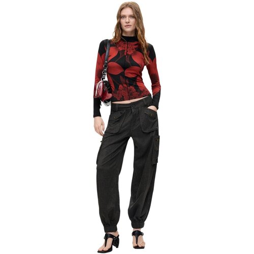 Desigual Hlače PANT_URBAN 26WWPW09 Siva Slike