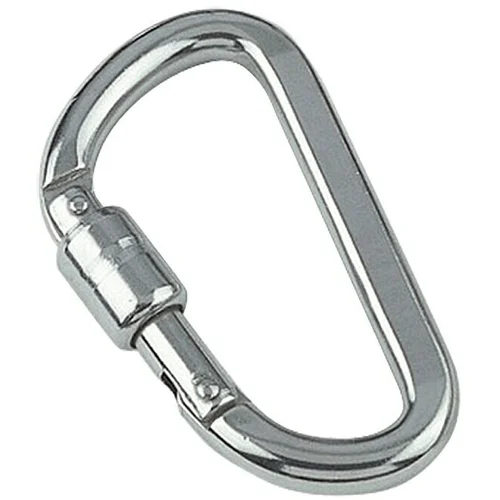  Karabiner (Ø x D: 10 x 100 mm, Maksimalno opterećenje: 1.180 kg, Plemeniti čelik, A4)