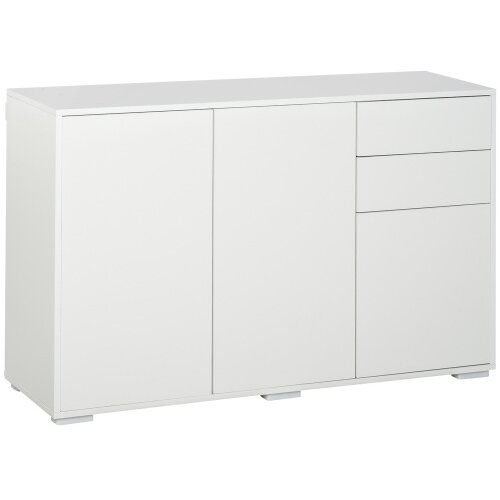 Nesta Komoda bela s 2 predaloma in 3 vrati, večnamenska omarica, 117x36x74 cm, za shranjevanje, (5000493531) Cene