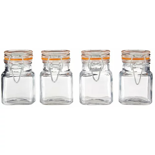 Premier Housewares 4-delni komplet steklenih kozarcev za začimbe, 90 ml