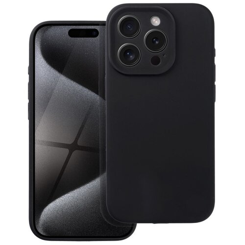  futrola silicone 2mm za iphone 15 pro (6.1) crna Slike