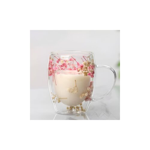 Flower 6 šolja dupli zid – 350ml Cene