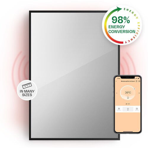 Klarstein La Palma 750 pametni grijač 2 u 1 infracrveni konvektor 85x60cm 750W ogledalo prednje Cijene
