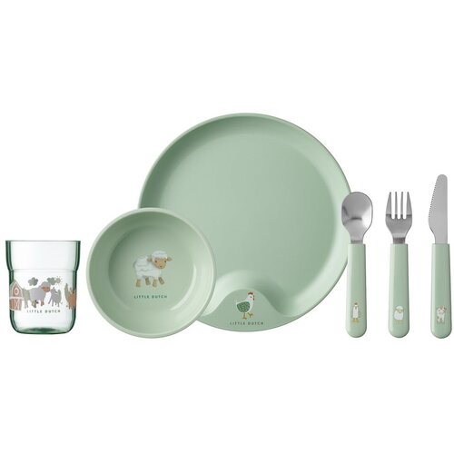 Mepal Plastičan dječji set posuđa 6 kom Little Farm &ndash; Cijene