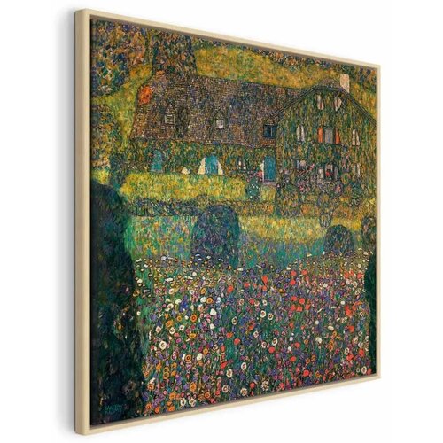  Slika - Gustav Klimt &ndash; Country House on the Attersee Lake 40x40 U prirodnom drvenom okviru Cijene